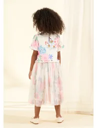 Azalea Ivory Ballerina Print Dress - 1