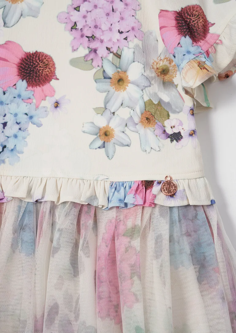 Azalea Ivory Ballerina Print Dress - 5