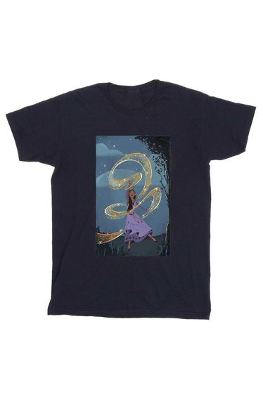 Wish Boys Sparkle Cotton T-Shirt - Navy Blue