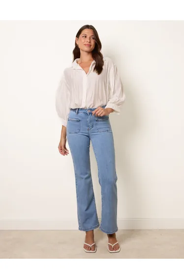 Rope Detail Pocket Jeans