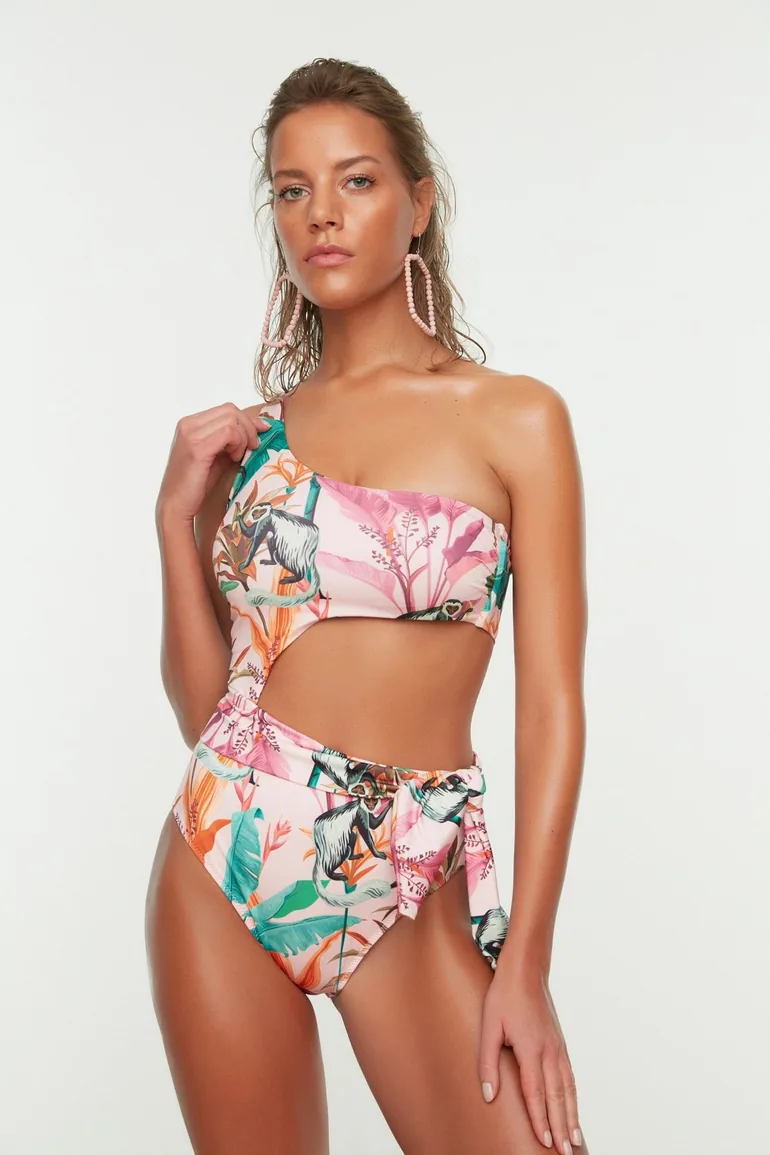 Swimsuit - Pink - Colorblock