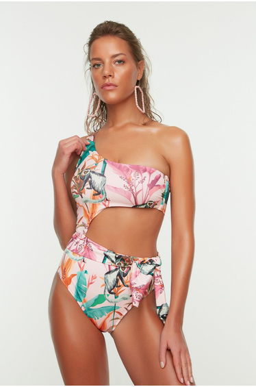Swimsuit - Pink - Colorblock