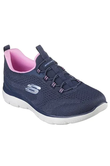 Skechers Womens/Ladies Summits New Nature Trainers - Navy/Pink