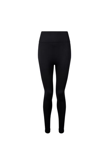 TriDri Women/Ladies Seamless 3D Fit Multi-Sport Sculpt Solid Colour Leggings - Black