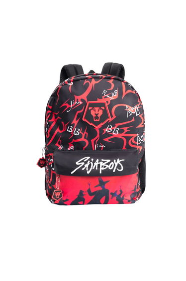 K-Pop Demon Hunters Saja Boys Backpack - Black/Red