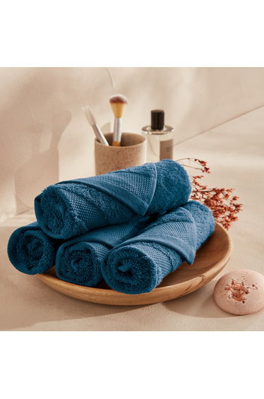 Set of 4 Kheops 100% Egyptian Cotton Guest Towels