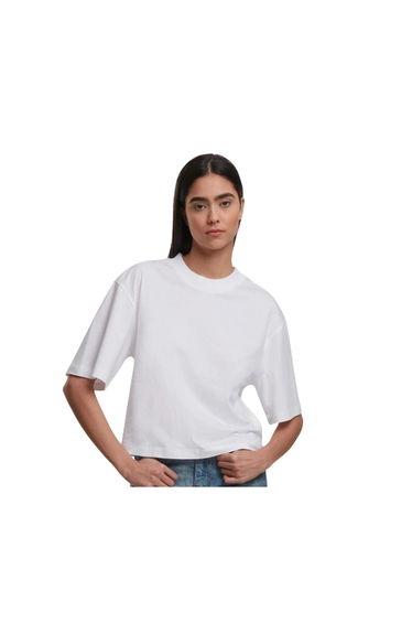 New Morning Studios Womens/Ladies Oversized T-Shirt - White