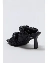 Black Knitted Premium 7.5 cm Women's Classic Heeled Shoes - 4