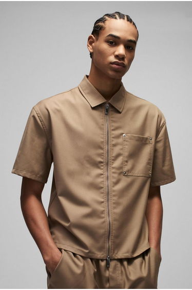 Oversized Boxy Carpenter Detail Shirt