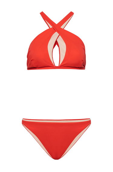 Cross Strap Bikini Set