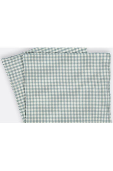 Set of 2 Croizic 70 x 70cm Gingham 100% Cotton Muslin Swaddles