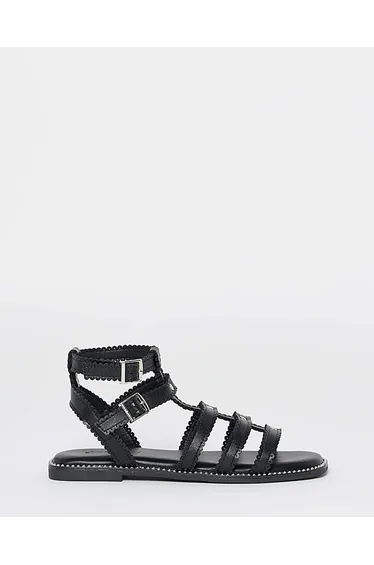 صندل سيمبلي بي باللون الأسود - للمقاسات الواسعة