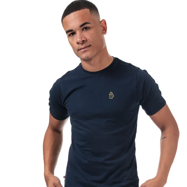 Men's Luke 1977 Trouser Tape T-Shirt in Blue - 3