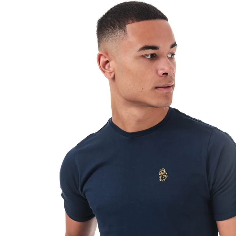 Men's Luke 1977 Trouser Tape T-Shirt in Blue - 5