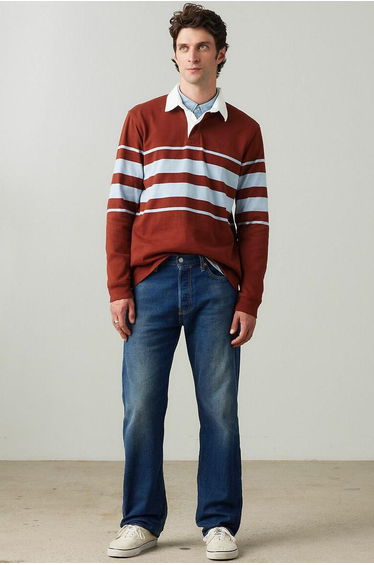 Straight Jeans, Mid Rise