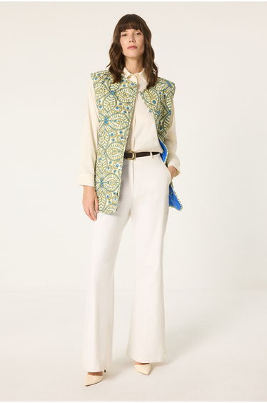 PRINTED QUILTED VEST