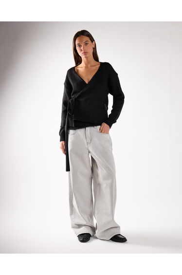 Wrap Cardigan - Black