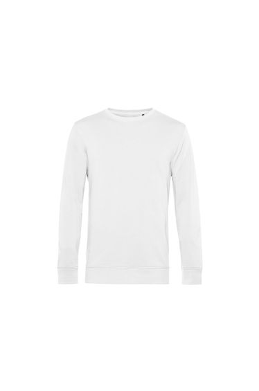 B&C Mens Organic Crew Neck Sweat - White