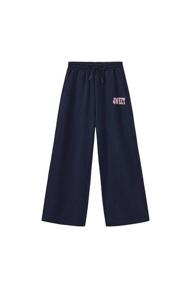 Girls' Wide Leg Sweatpants with Print