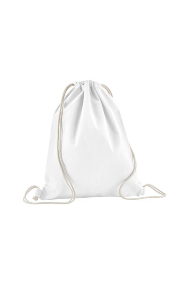 Westford Mill Organic Cotton Drawstring Bag - White