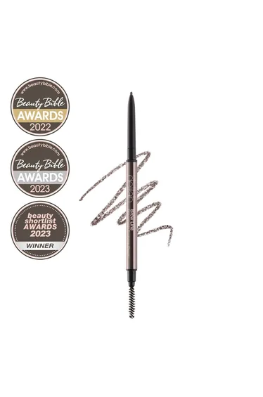 قلم تحديد الحواجب القابل للسحب مع فرشاة 