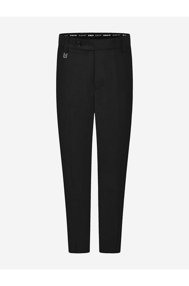 Zeco Boys School Slim Fit Regular Leg Trousers in Black
