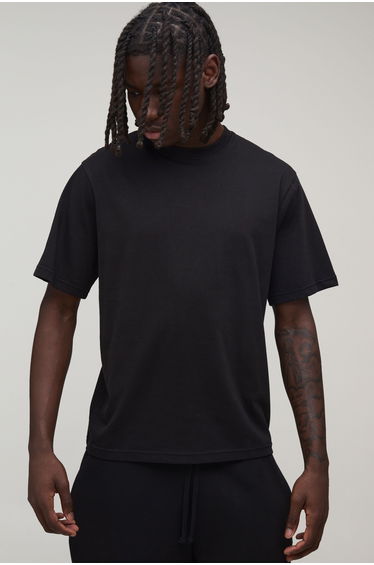 Basic Regular Fit Crew Neck T-Shirt - black
