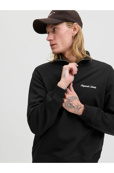Embroidered Detail High Neck Sweatshirt
