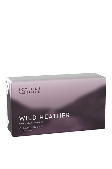 Scottish Fine Soaps Wild Heather Cleansing Bar 220g Wrapped