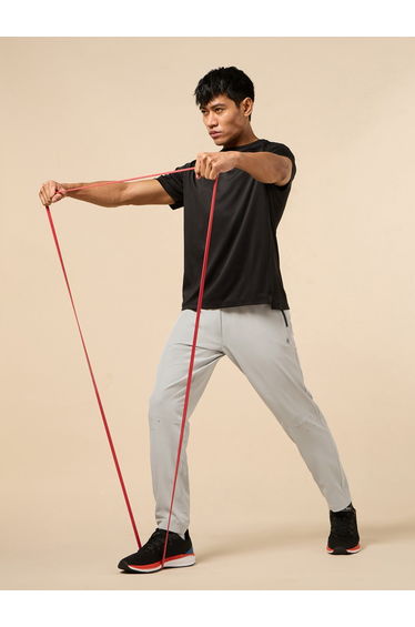 Men Grey High Flex Training Performance Pants