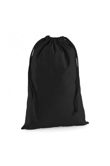 Westford Mill Premium Cotton Stuff Bag - Black