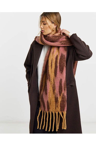 Multi Brushed Patterned Scarf