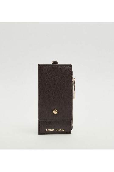Anne Klein Logo Detail Zippered Wallet