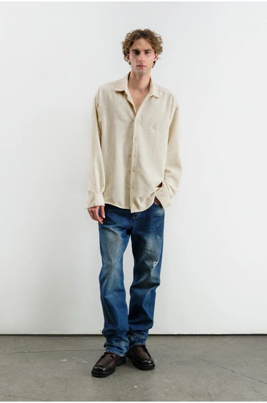 GIESTO Oversized Velvet Shirt