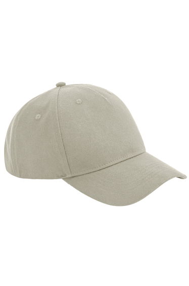 Beechfield Unisex Adult Organic Cotton 5 Panel Baseball Cap - Stone