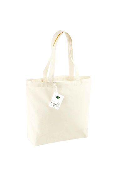 Westford Mill Organic Cotton 16L Shopper Bag - Natural