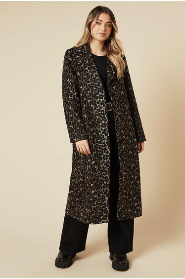 Animal Wool Midaxi Coat