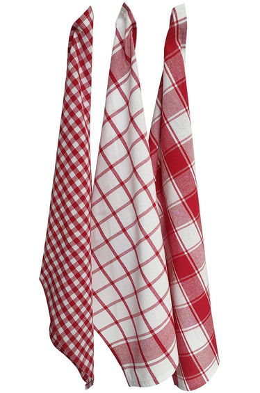 Set of 3 Jenjla 100% Cotton Tea Towels