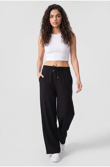 TOMMY Mid Waist Palazzo Pants with Drawstring