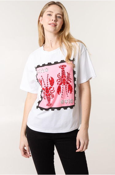 Lobster Print T-Shirt