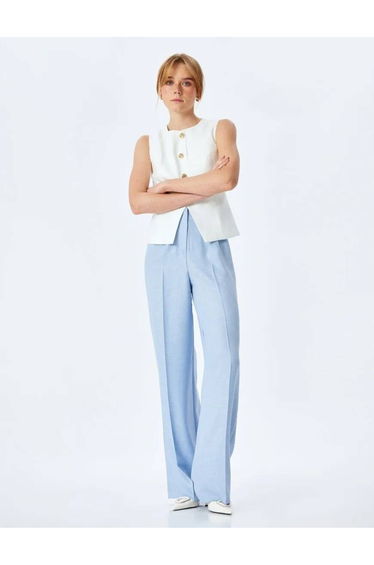 Comfortable Fit High Waist Palazzo Pants