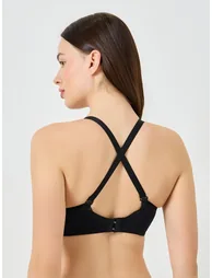 Pack of 2 - Padded Non Wired Bra with Broad Band - 4