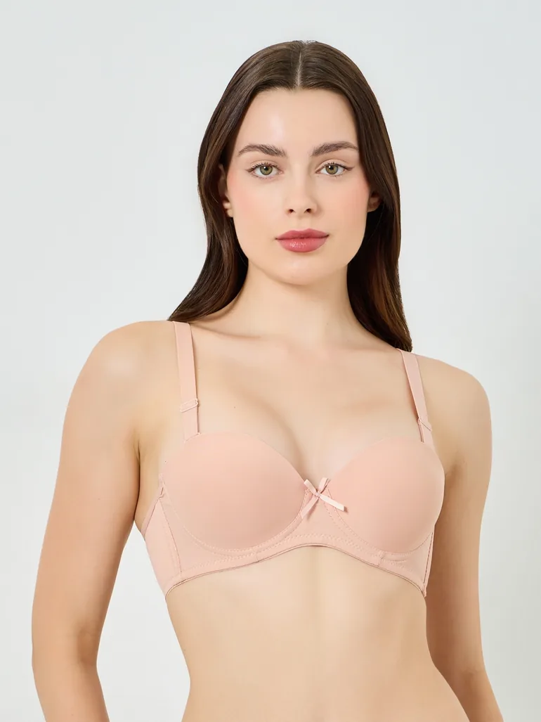 Pack of 2 - Padded Non Wired Bra with Broad Band - 5