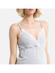 Cotton Mix Maternity/Nursing Nightie - 2