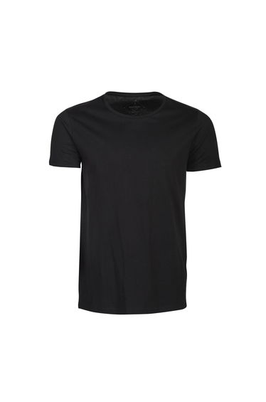 James Harvest Mens Twoville Melange T-Shirt - Black