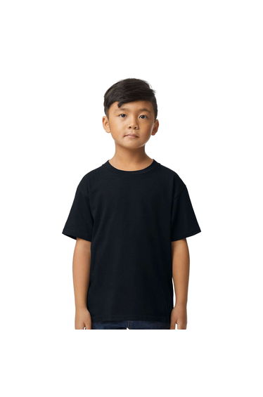 Gildan Childrens/Kids Midweight Soft Touch T-Shirt - Pitch Black