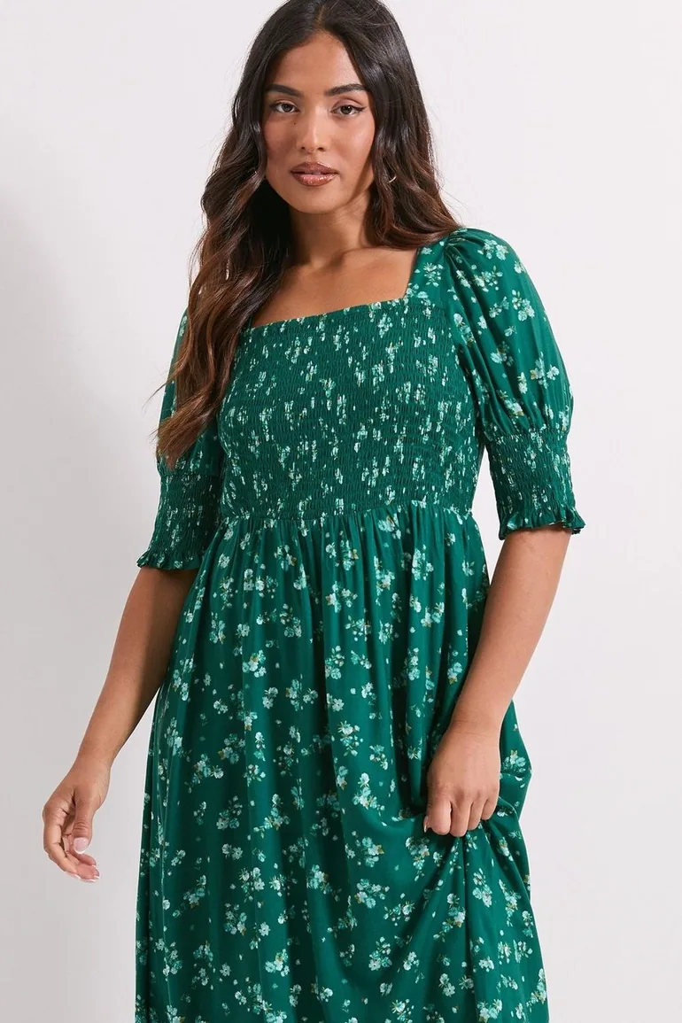 green emerald velvet dress Robyn Floral Mini Dress
