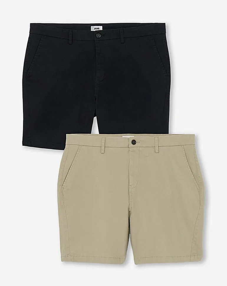 2 Pack Chino Shorts - 2