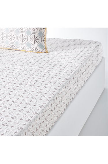 Salernes Printed Cotton Fitted Sheet