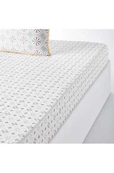 Salernes Printed Cotton Fitted Sheet